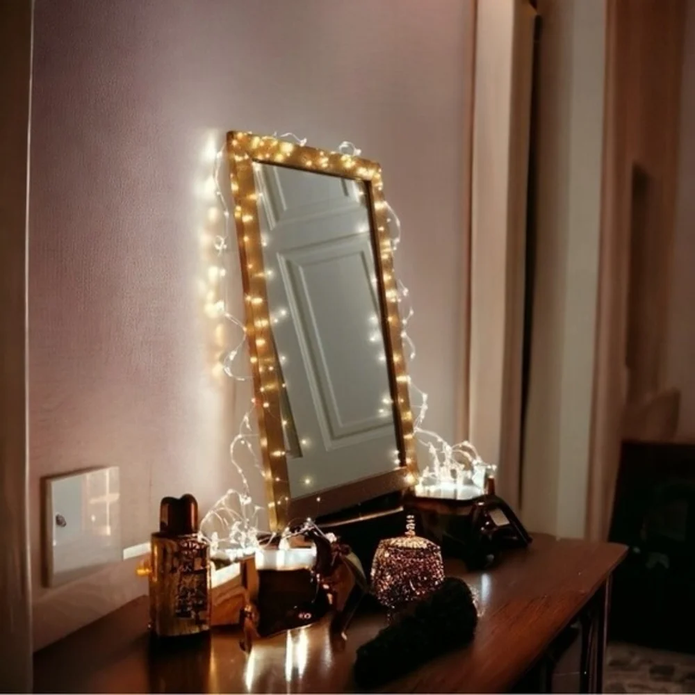 Apothecary & Company Micro LED String Lights 10ft Battery Powered White NIB